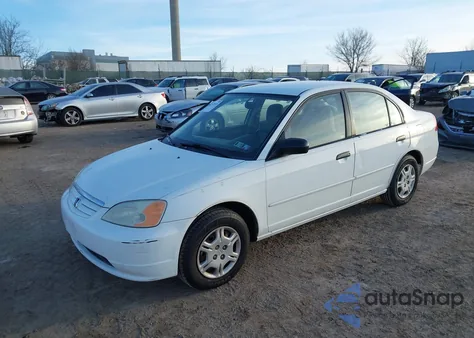 2001 Honda Civic Lx from USA, damaged, VIN 2HGES16511H537158